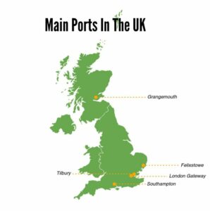 Main ports in the UK