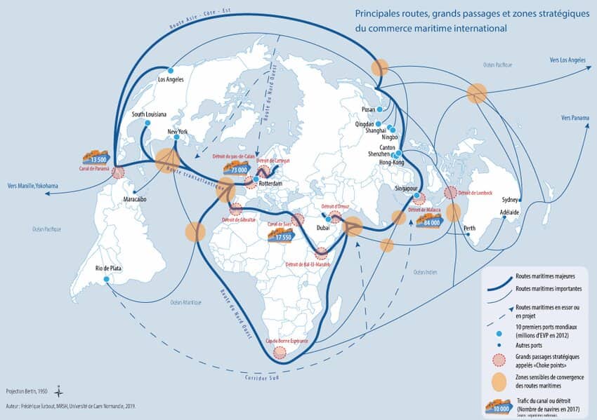Routes maritimes mondiales